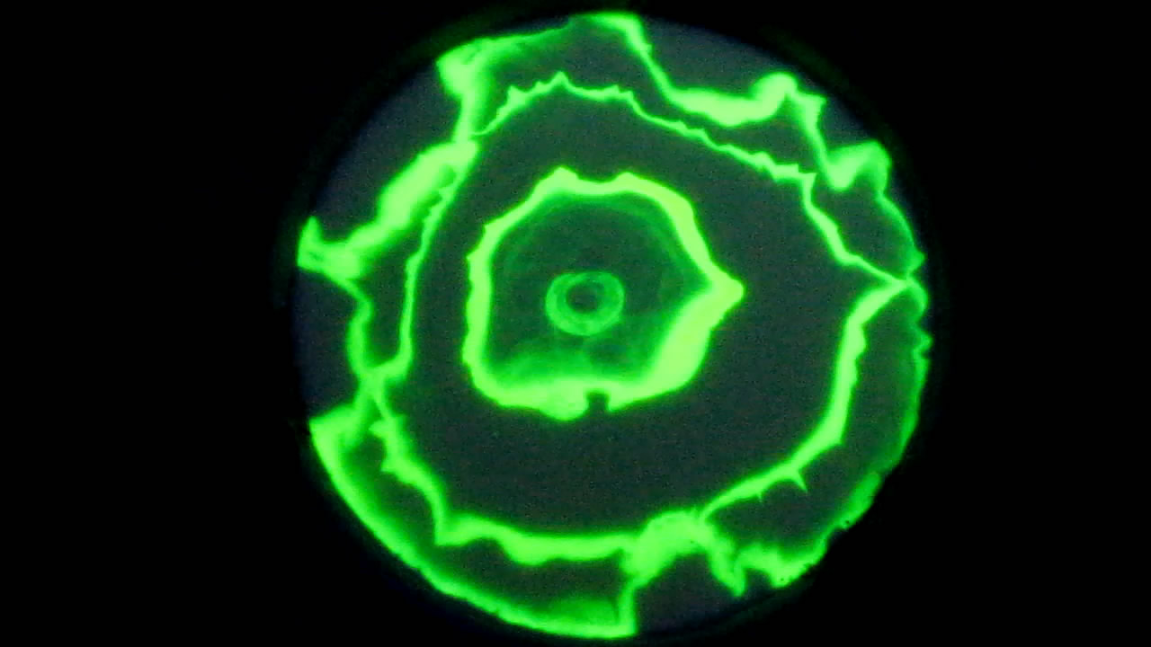 The Fluorescence of Fluorescein under UV Light on the Surface of Milk. (Surface Tension Experiments).        . (   )