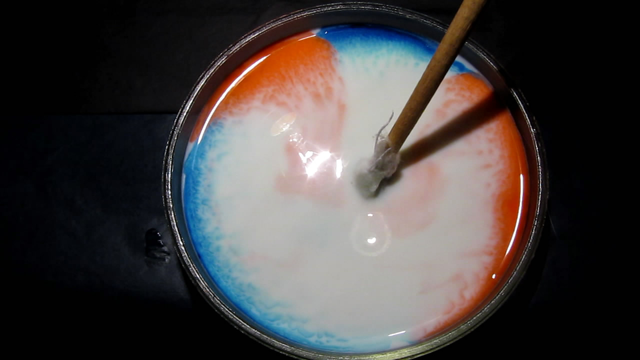    : ,    . Surface Tension Experiments: Dyes, Milk and Liquid Soap