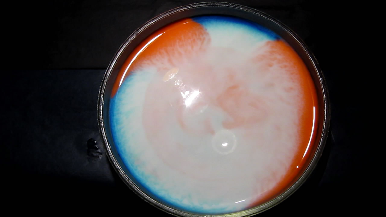    : ,    . Surface Tension Experiments: Dyes, Milk and Liquid Soap