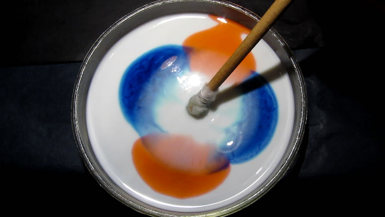    : ,    . Surface Tension Experiments: Dyes, Milk and Liquid Soap