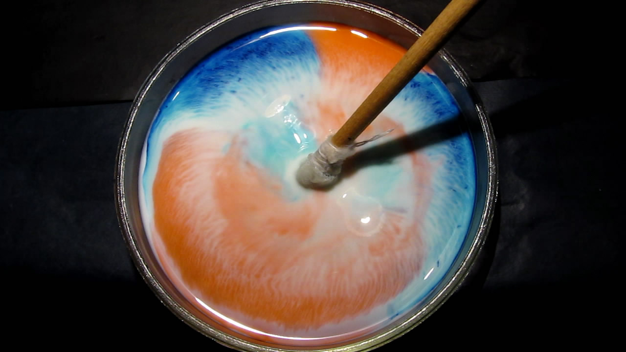    : ,    . Surface Tension Experiments: Dyes, Milk and Liquid Soap