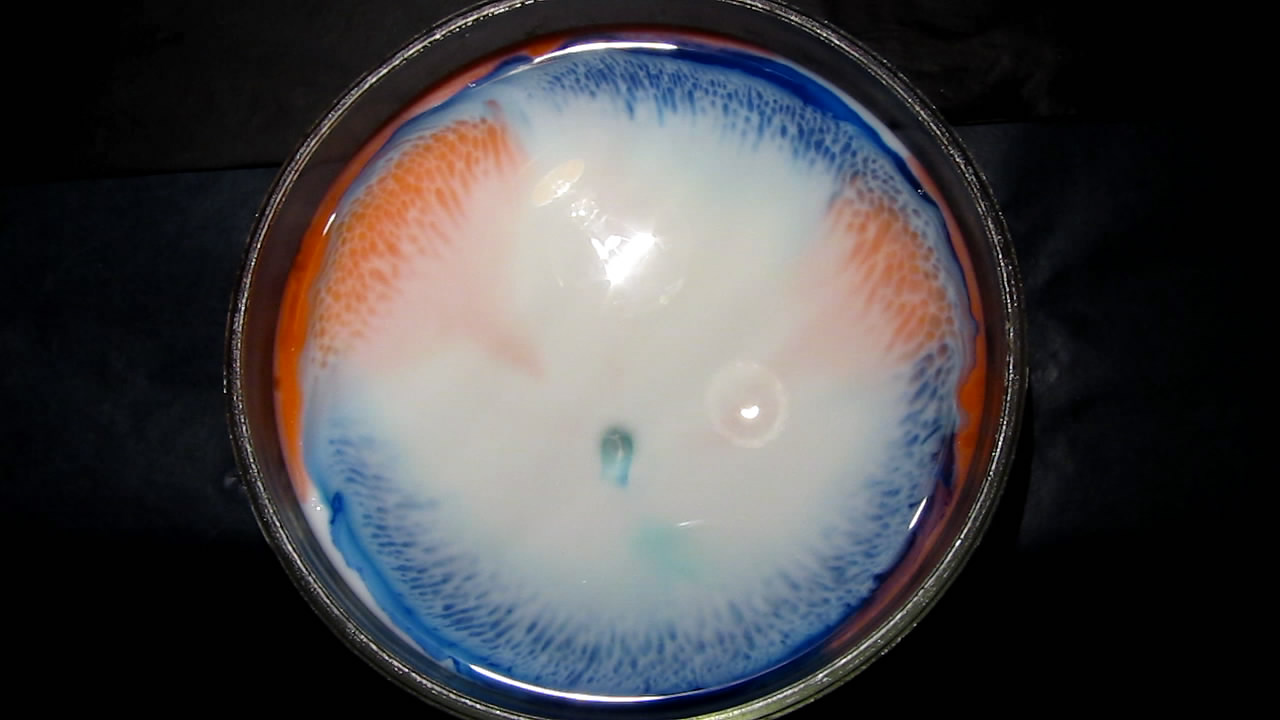    : ,    . Surface Tension Experiments: Dyes, Milk and Liquid Soap