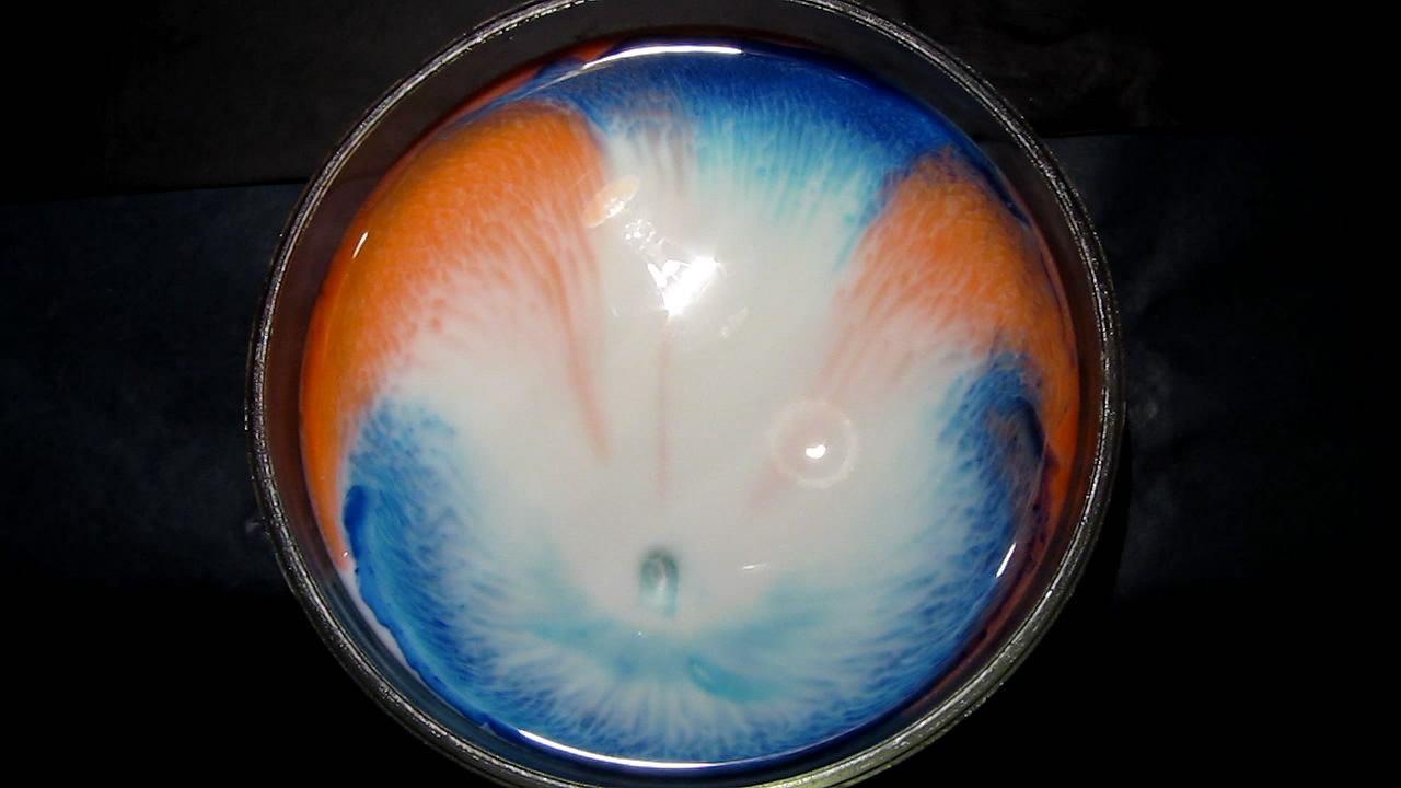    : ,    . Surface Tension Experiments: Dyes, Milk and Liquid Soap