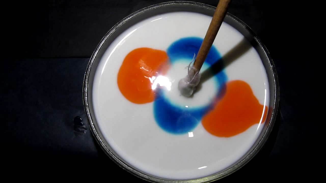    : ,    . Surface Tension Experiments: Dyes, Milk and Liquid Soap