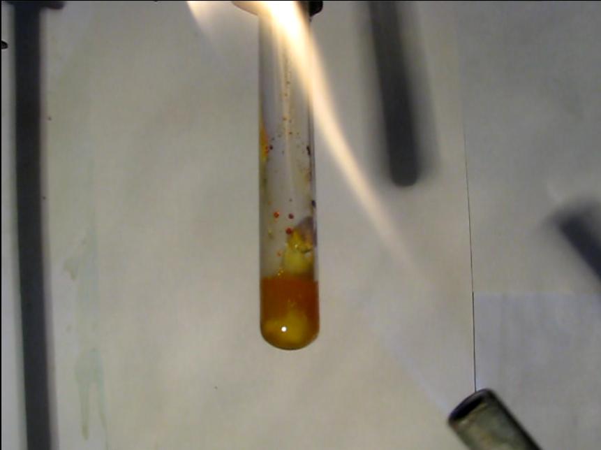        . Reaction of Sodium and Sulfur (Heating in Test Tube)