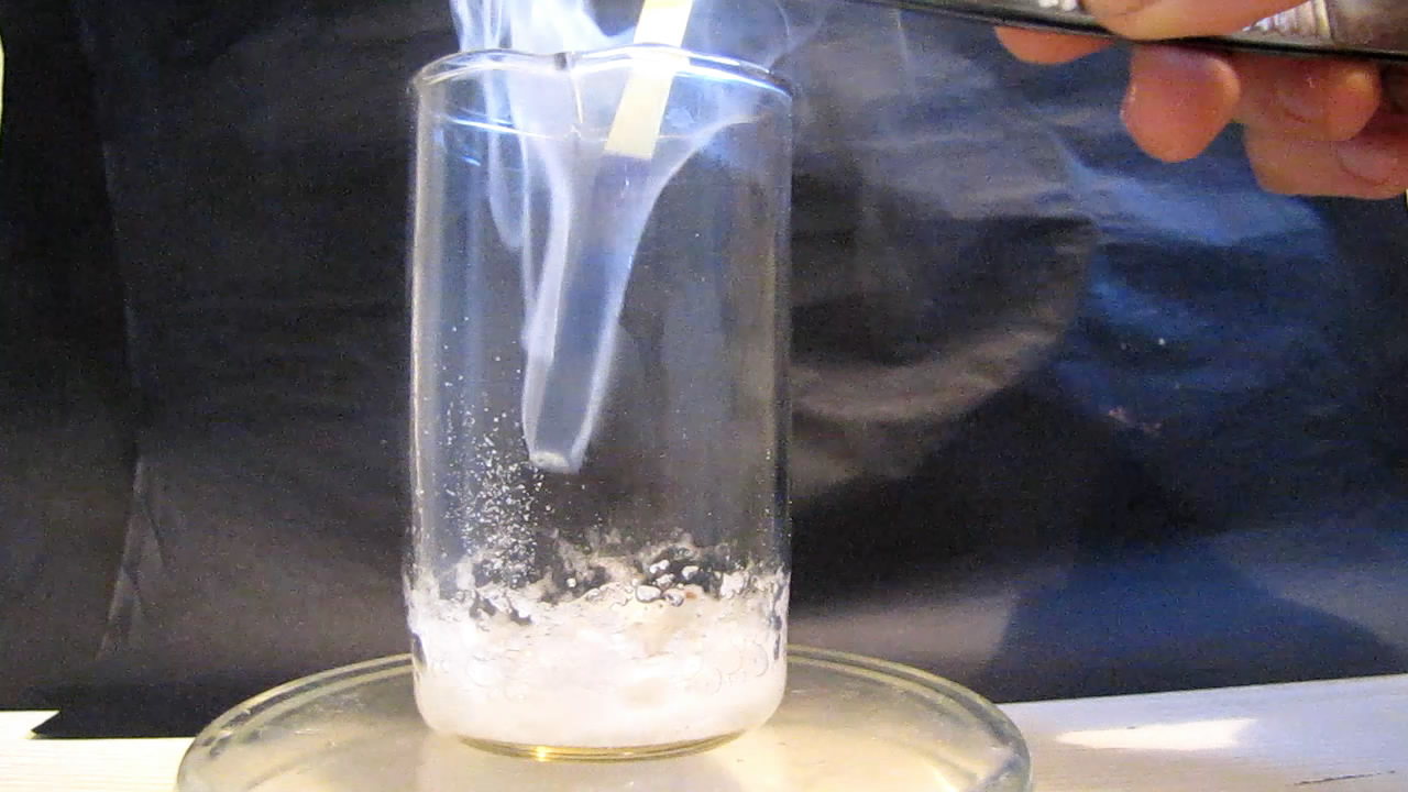     H2SO4    NaCl. Reaction of Concentrated Sulfuric Acid and Sodium Chloride