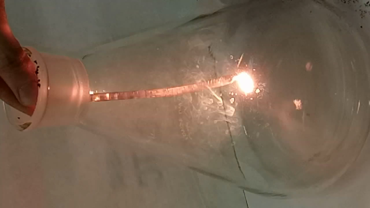    . Burning of elemental boron in oxygen