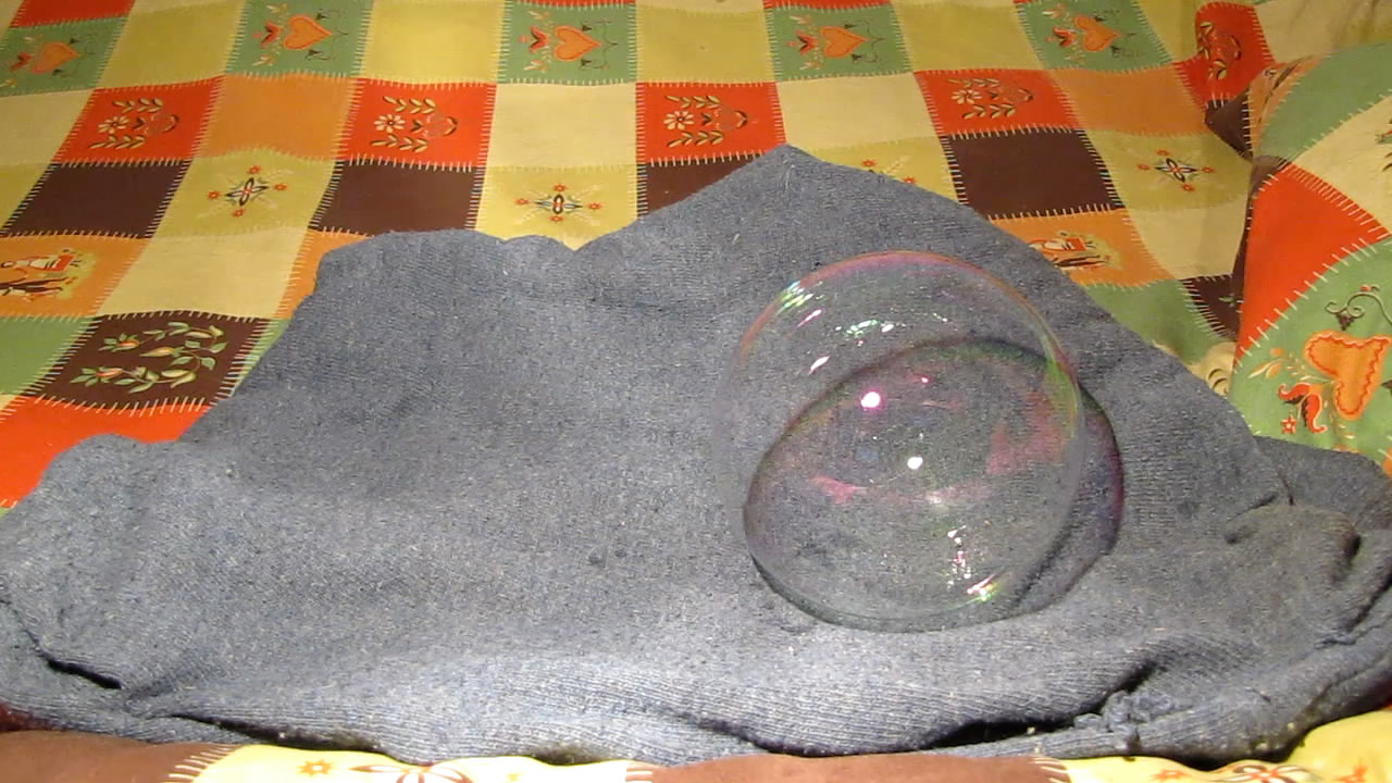     (    ). Soap bubbles and wool (soap bubbles on solid surface)