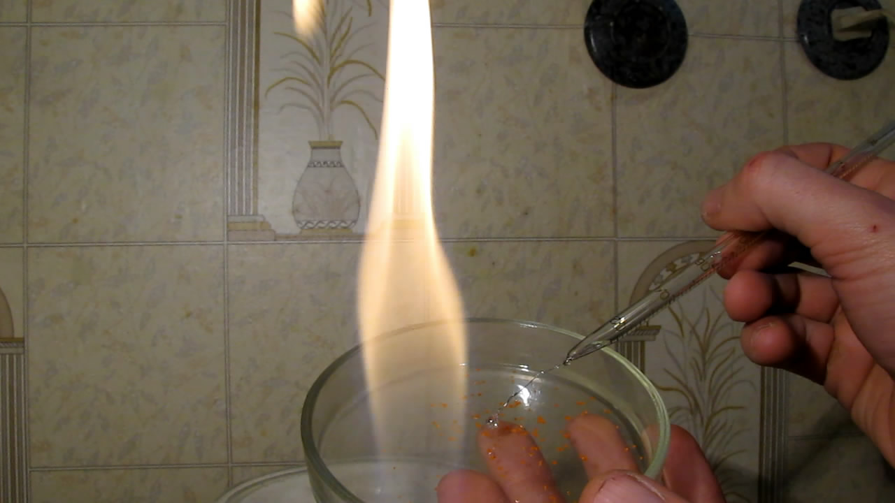  :  ( ). Borax bead tests: chromium (reducing flame)