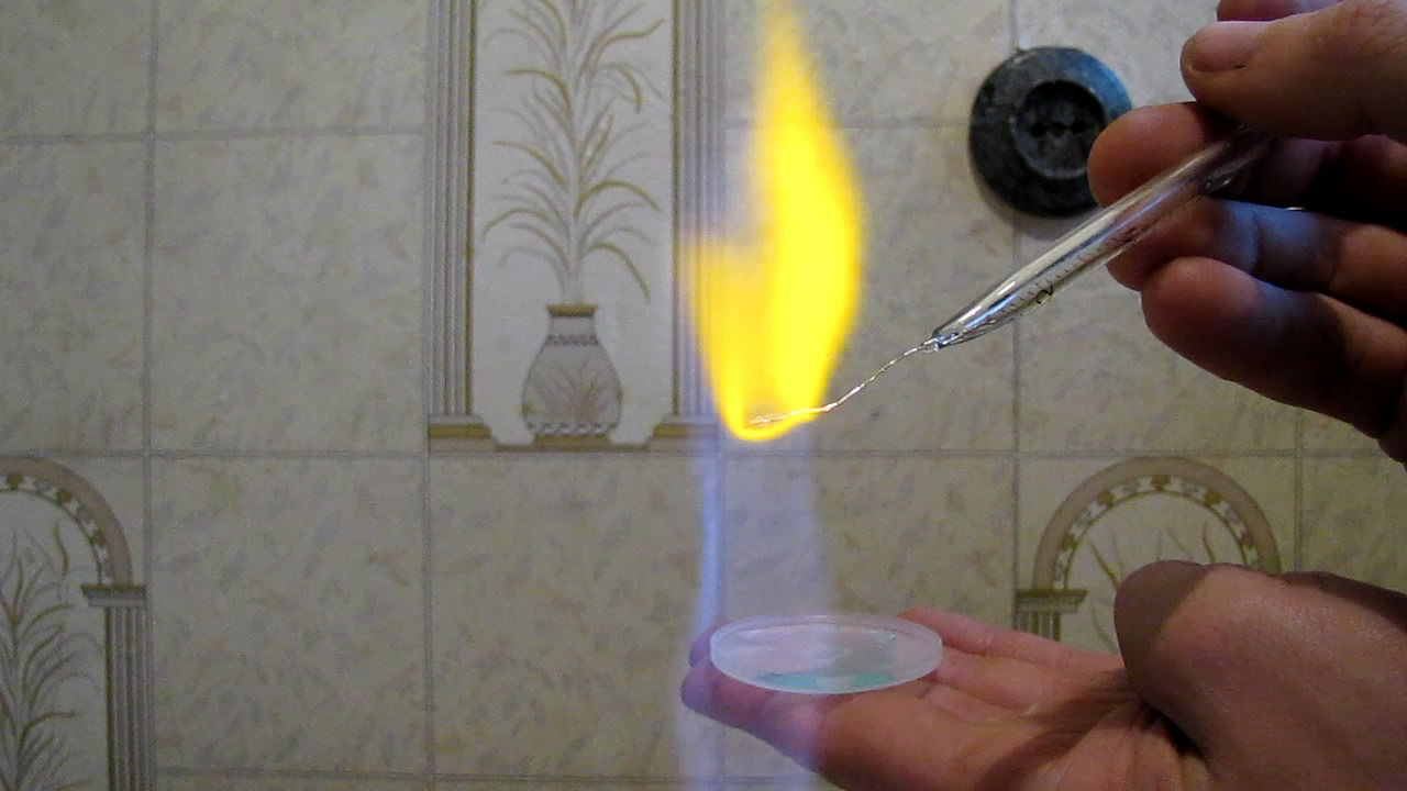  :  ( ). Borax bead tests: copper (oxidizing  flame)