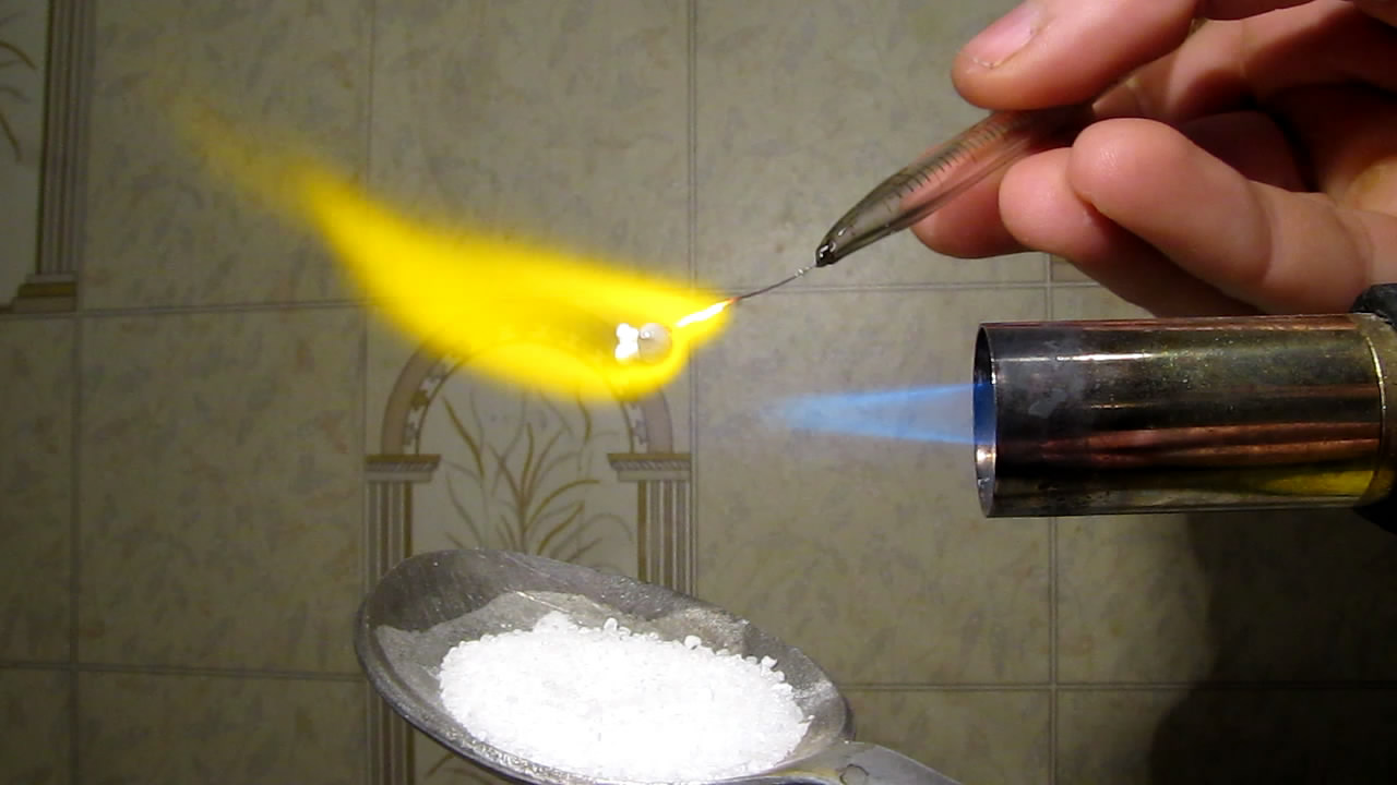  :  (KMnO4). Borax bead tests: manganese (KMnO4)