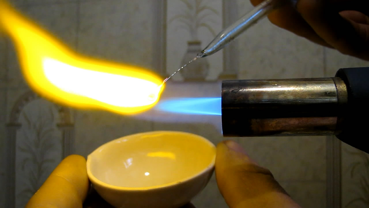  :  (MnSO4). Borax bead tests: manganese (MnSO4)