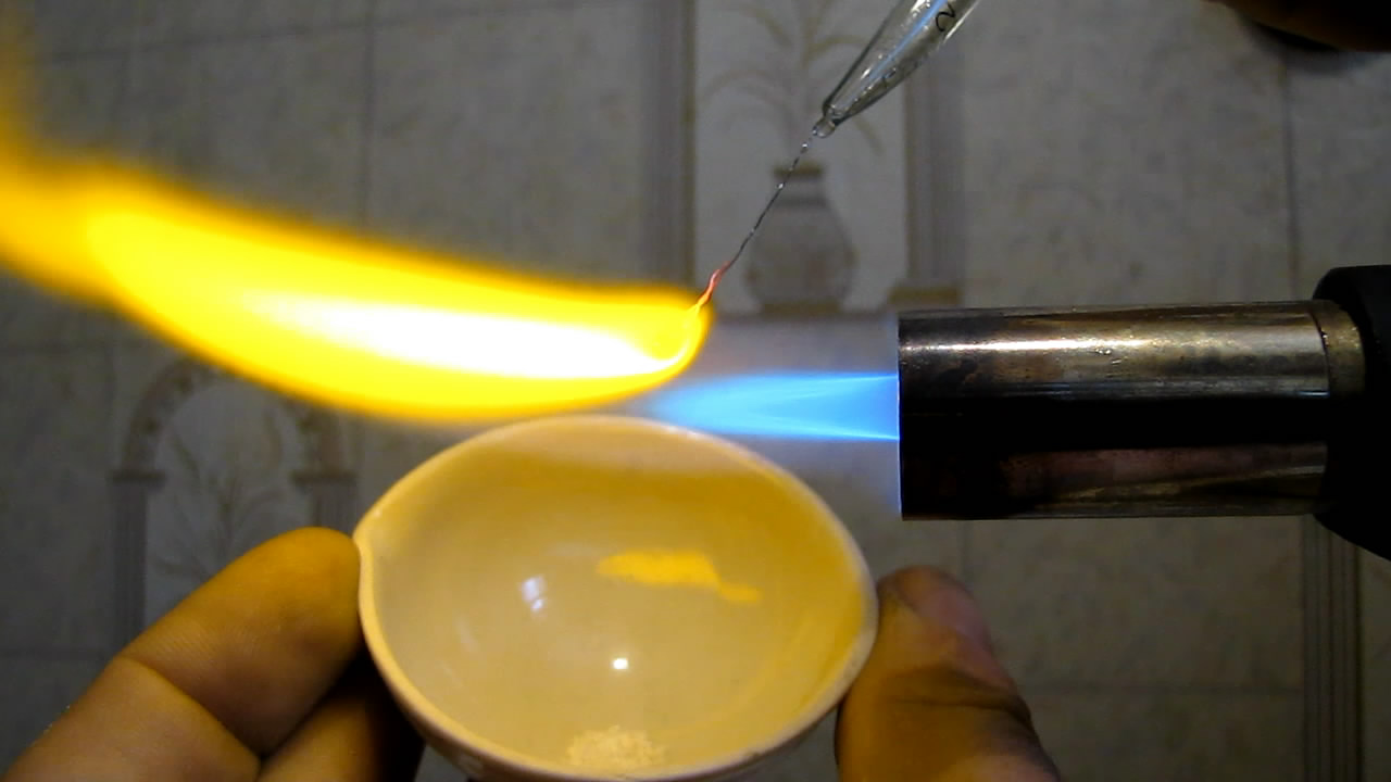  :  (MnSO4). Borax bead tests: manganese (MnSO4)