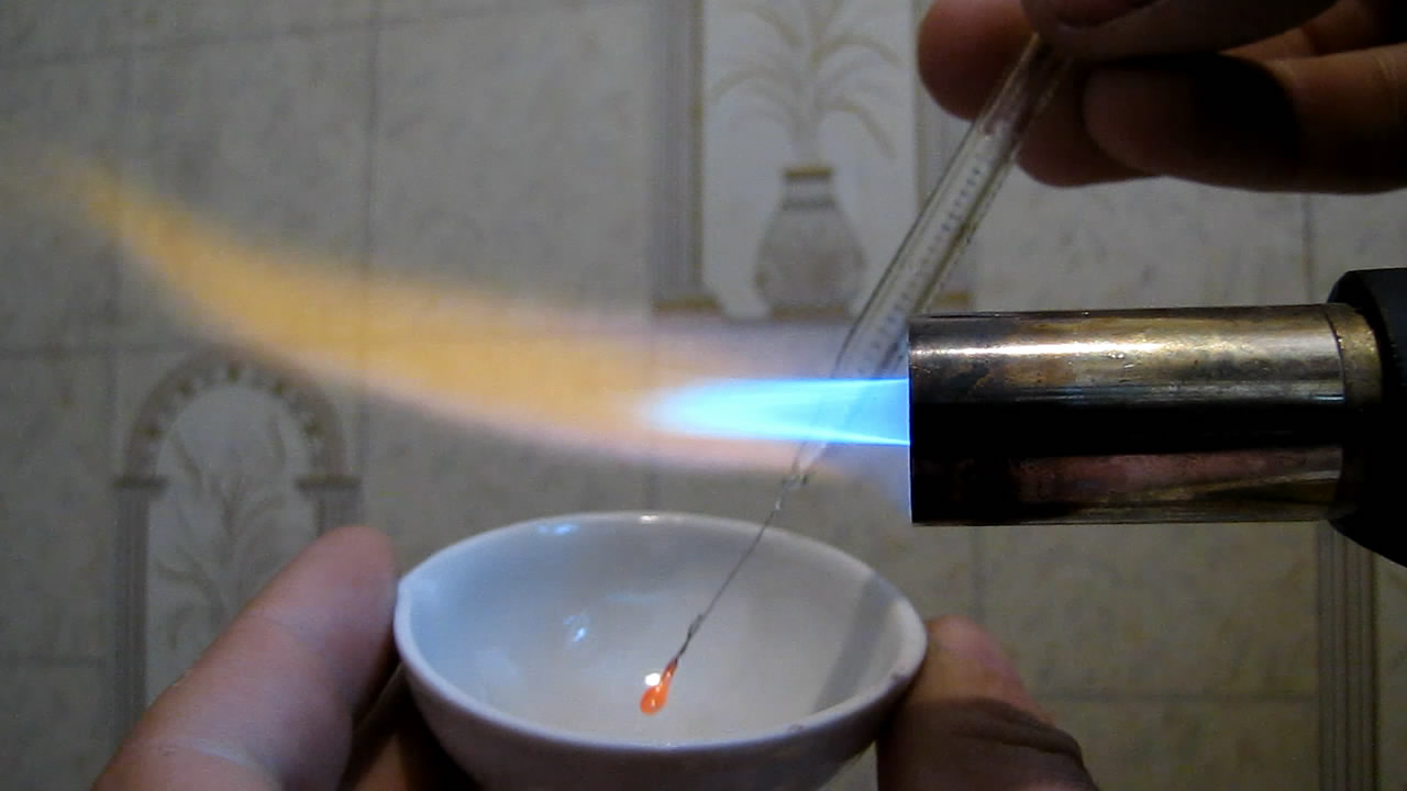  :  (MnSO4). Borax bead tests: manganese (MnSO4)