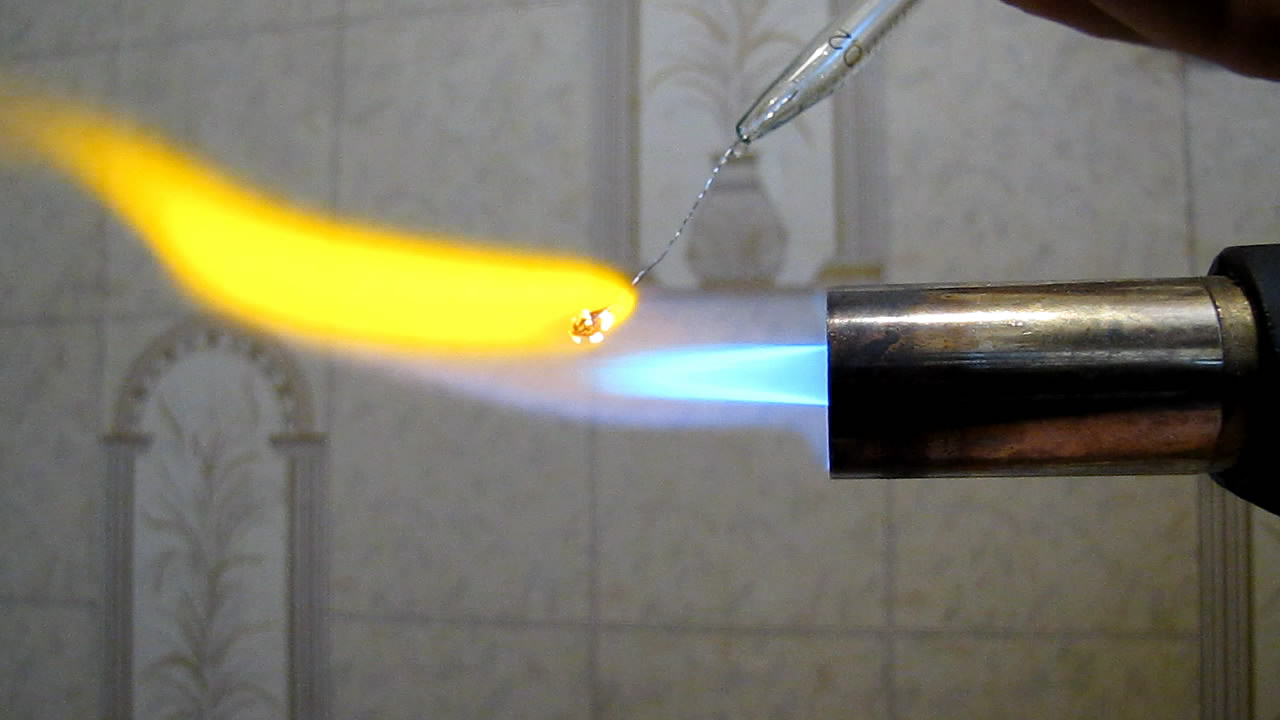  :  (MnSO4). Borax bead tests: manganese (MnSO4)