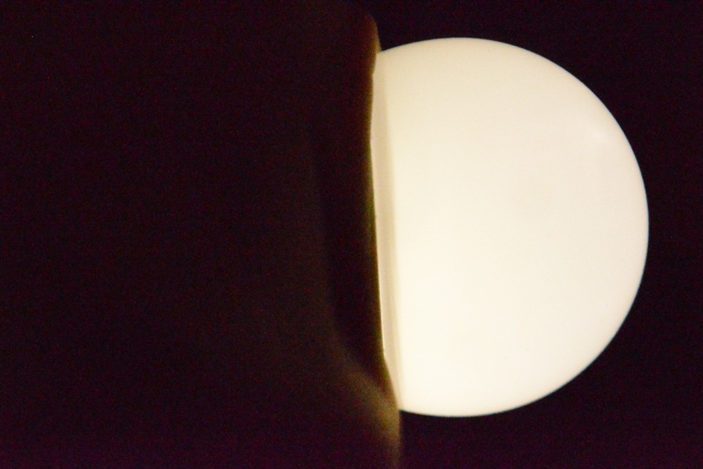 LED-  . LED-lamp and hand