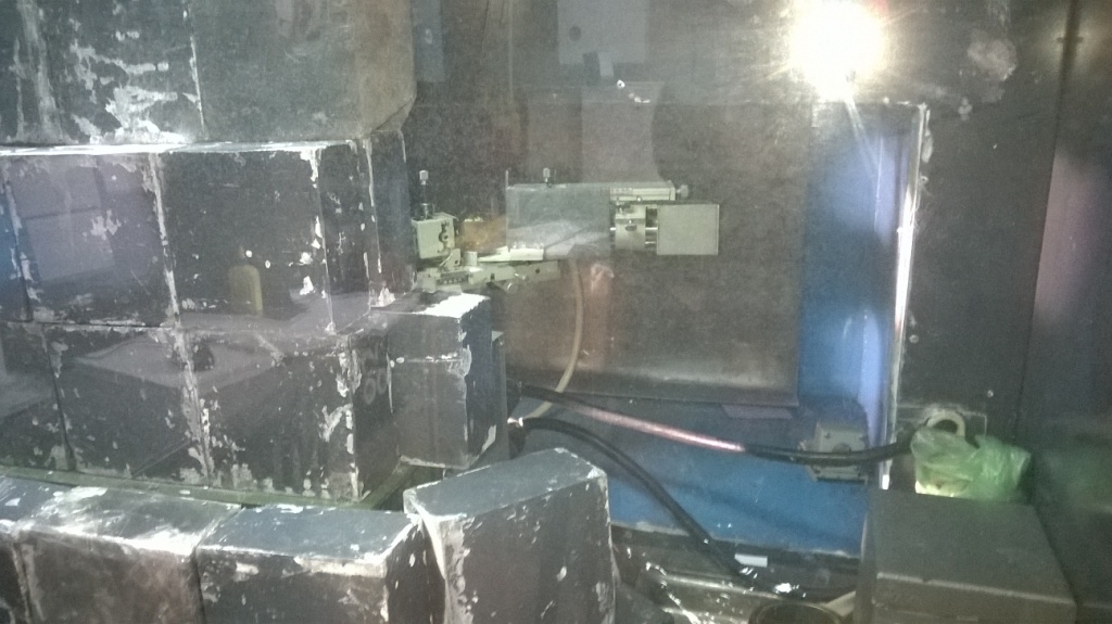     (). X-ray diffraction on powder of radioactive lava (for structural characterization of material)