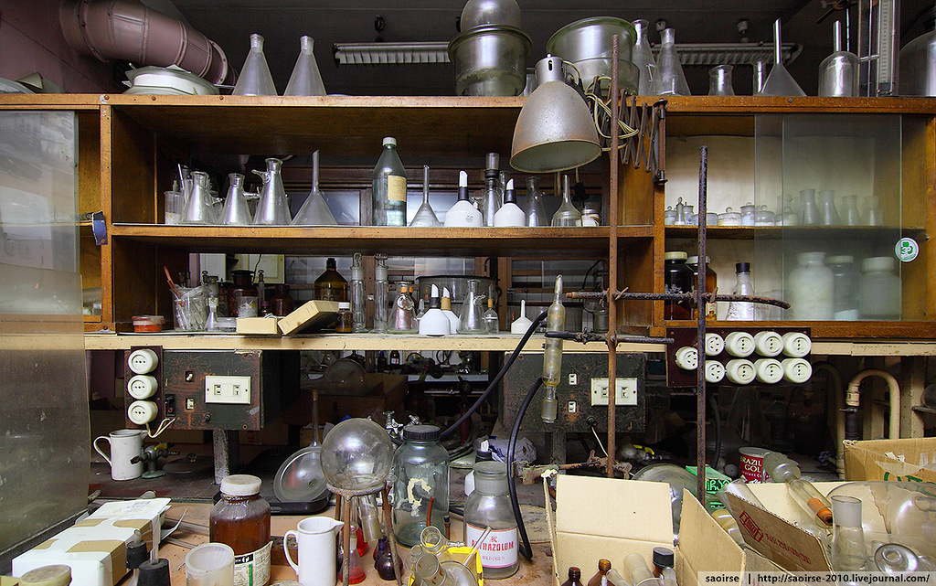   . Abandoned chemical laboratory