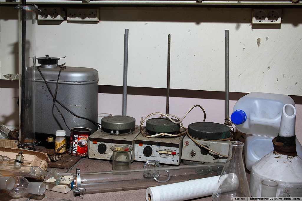   . Abandoned chemical laboratory