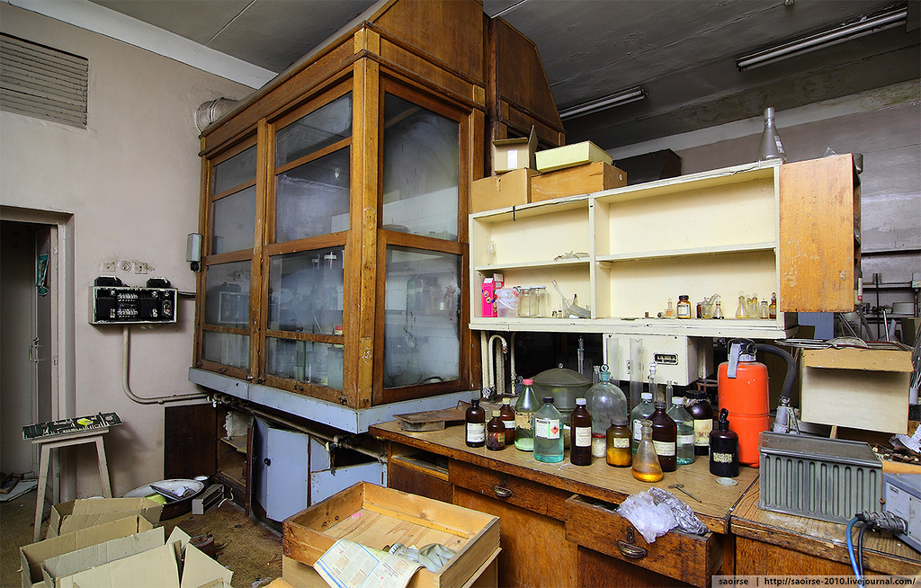   . Abandoned chemical laboratory