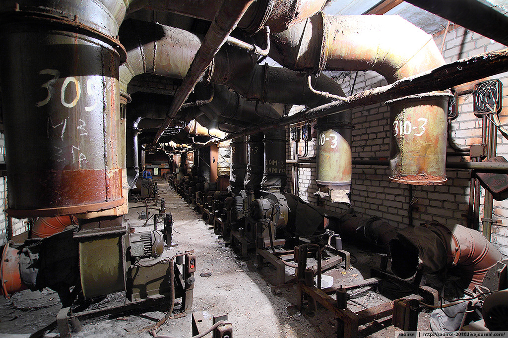   . Abandoned chemical laboratory