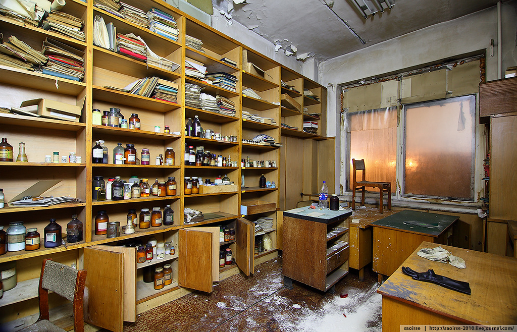   . Abandoned chemical laboratory