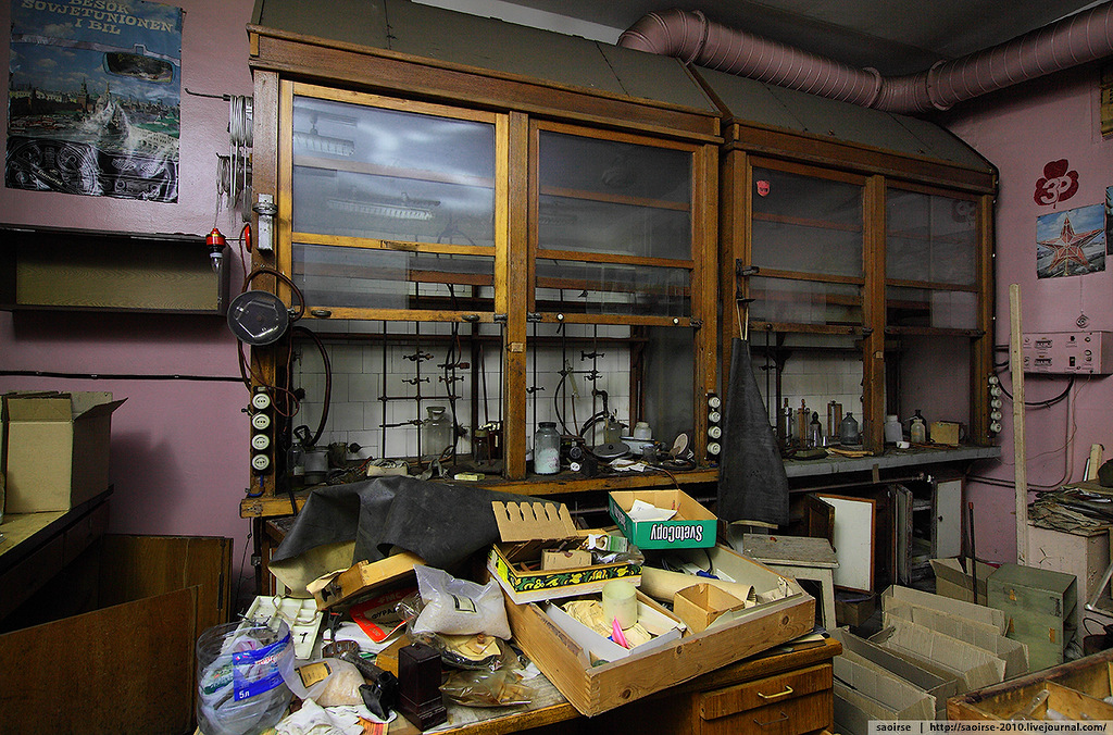   . Abandoned chemical laboratory