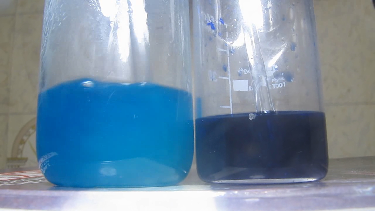        . Add ammonia to solutions of nickel and copper salts