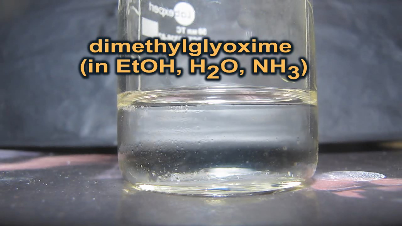 Железо (II), никель и диметилглиоксим. Iron (II), nickel and dimethylglyoxime