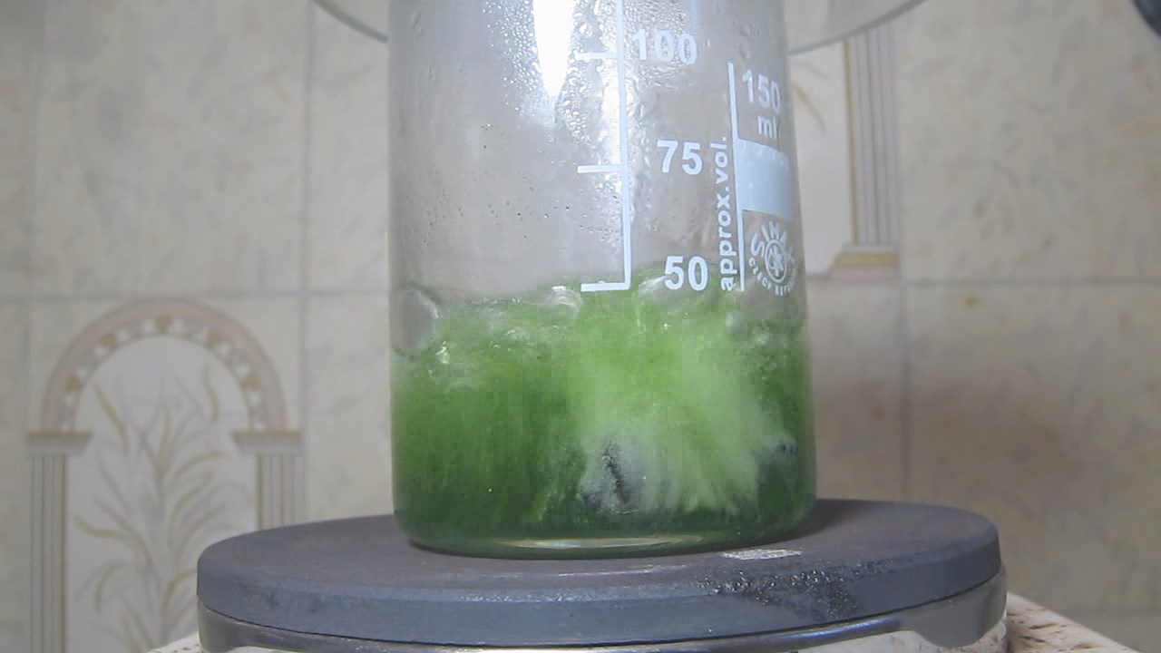      ('' '')    (). Reaction of alloy of nickel and phosphorus (''nickel phosphide'') with hydrochloric acid (boiling)