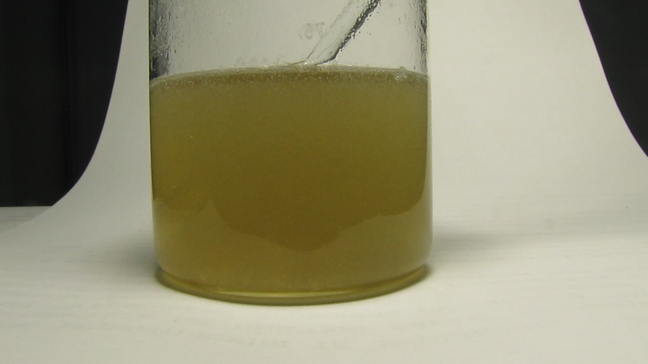 Solution of coin (2 hryvnias) in hydrochloric acid and potassium hydroxide.   (2 )      