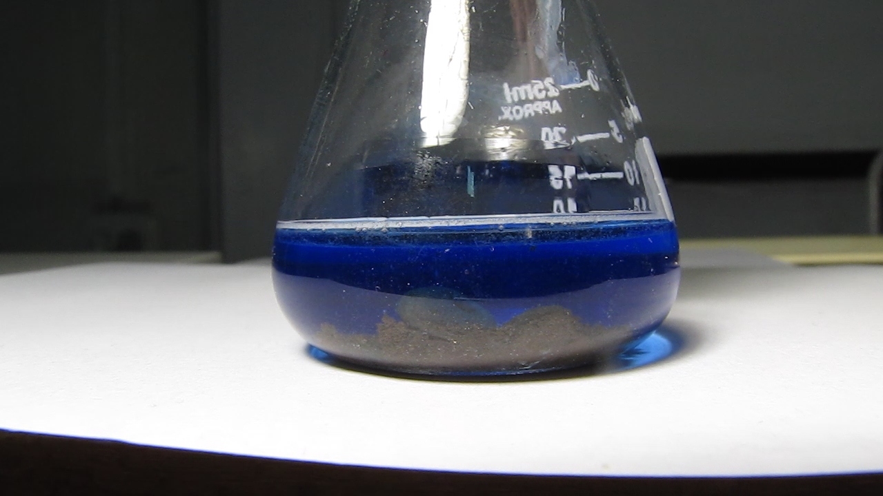 Zink and tetraamminecopper(II) hydroxide.     (II)