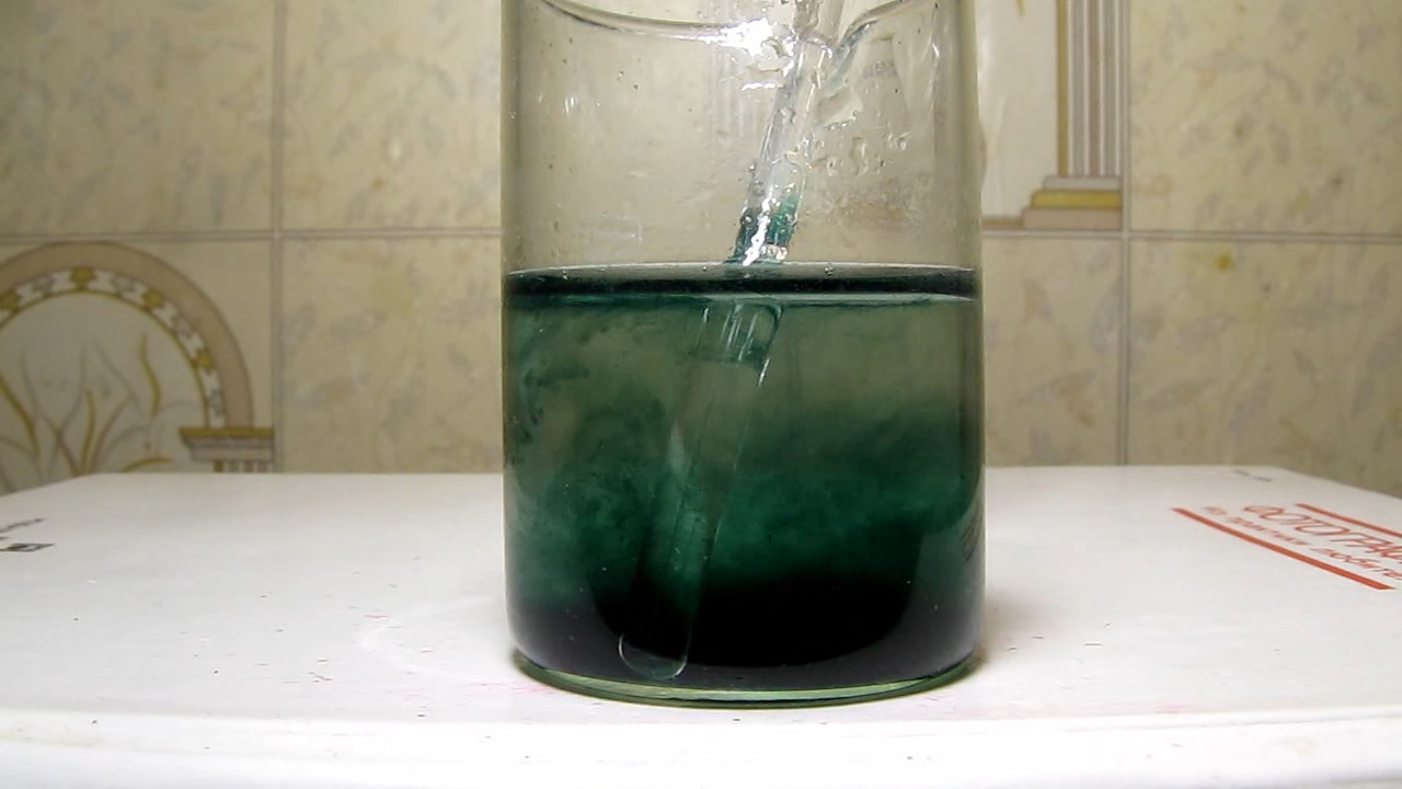 Chrome (III), ammonia and potassium hydroxide.  (III),    