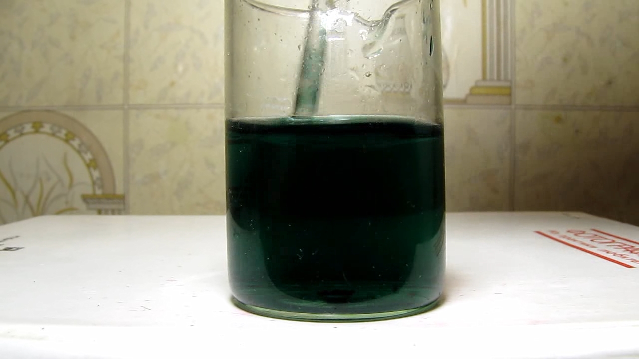 Chrome (III), ammonia and potassium hydroxide.  (III),    