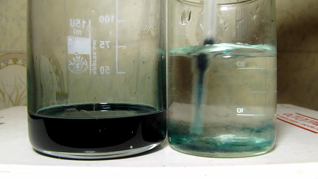 Chrome (III), ammonia and potassium hydroxide.  (III),    