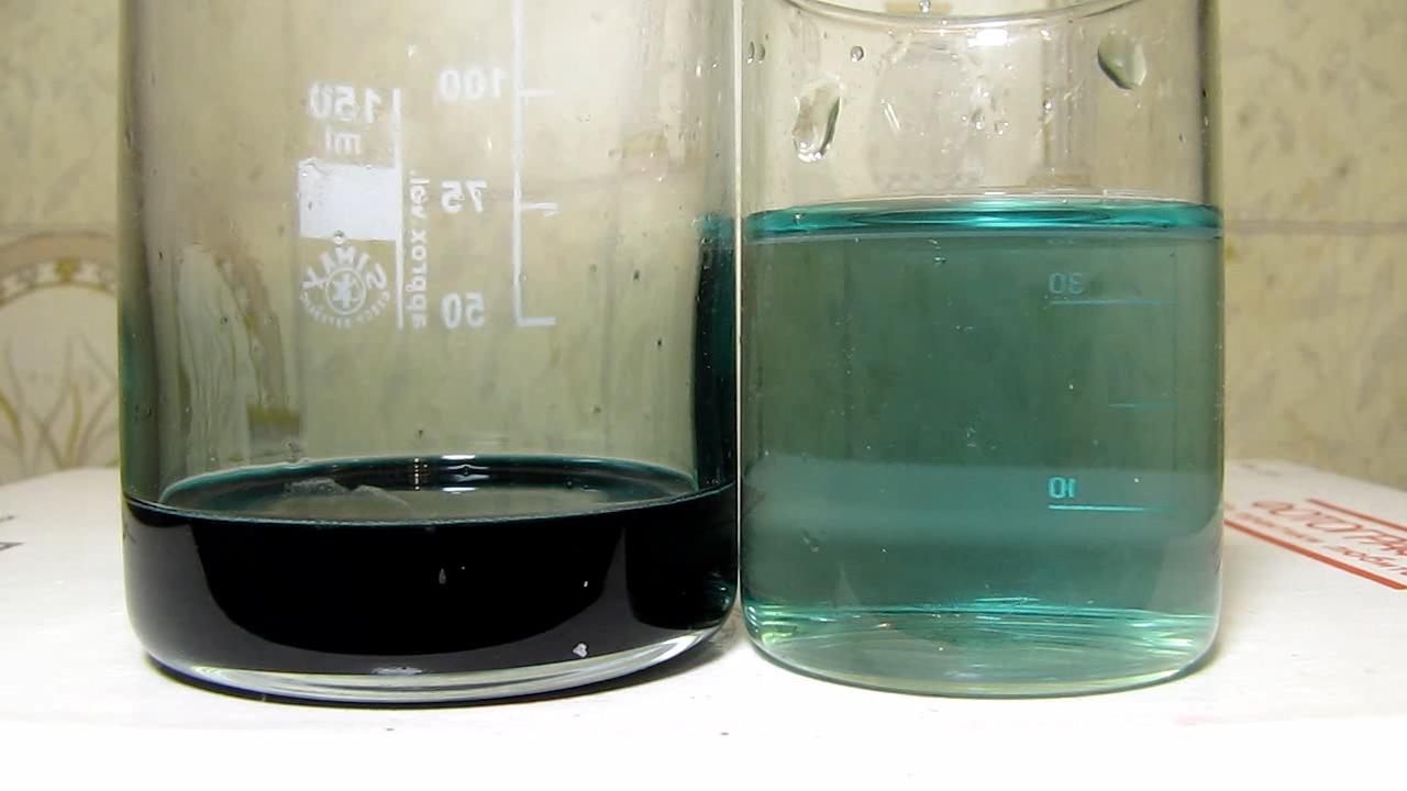 Chrome (III), ammonia and potassium hydroxide.  (III),    