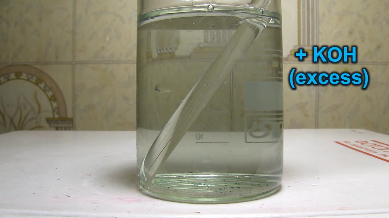 Determination of chrome (III): qualitative reaction.   (III):  