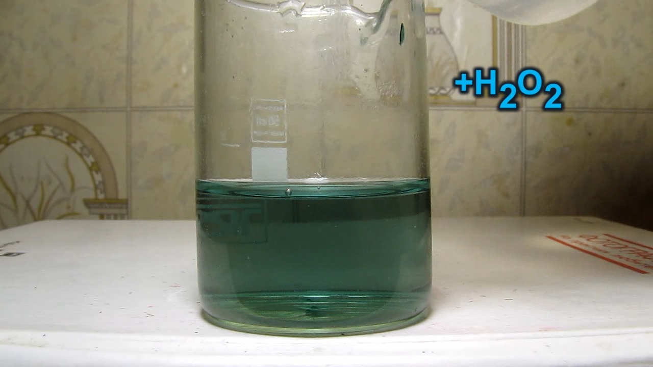 Determination of chrome (III): qualitative reaction.   (III):  