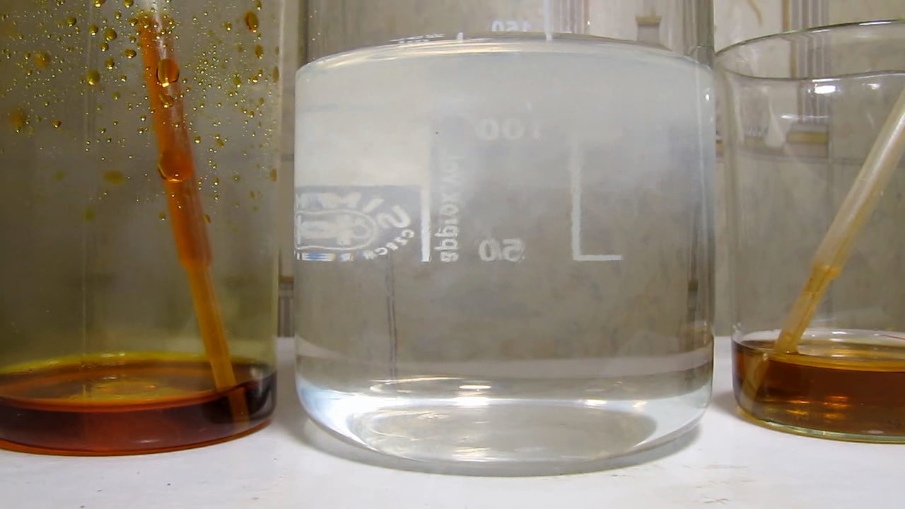 Horse chestnut bark, ethanol, water and iron (III) chloride
