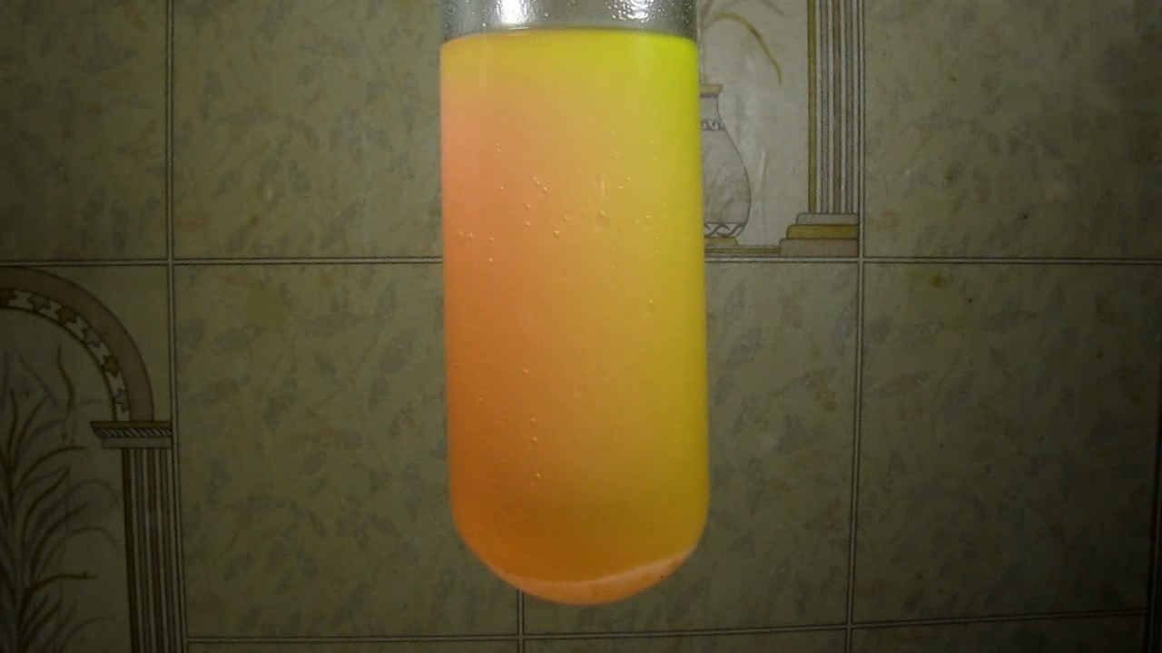 Vegetable oil, ethanol and water (formation of emulsion)