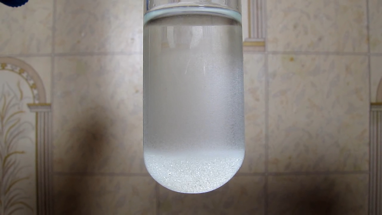 Sunflower oil, ethanol and water (formation of emulsion)