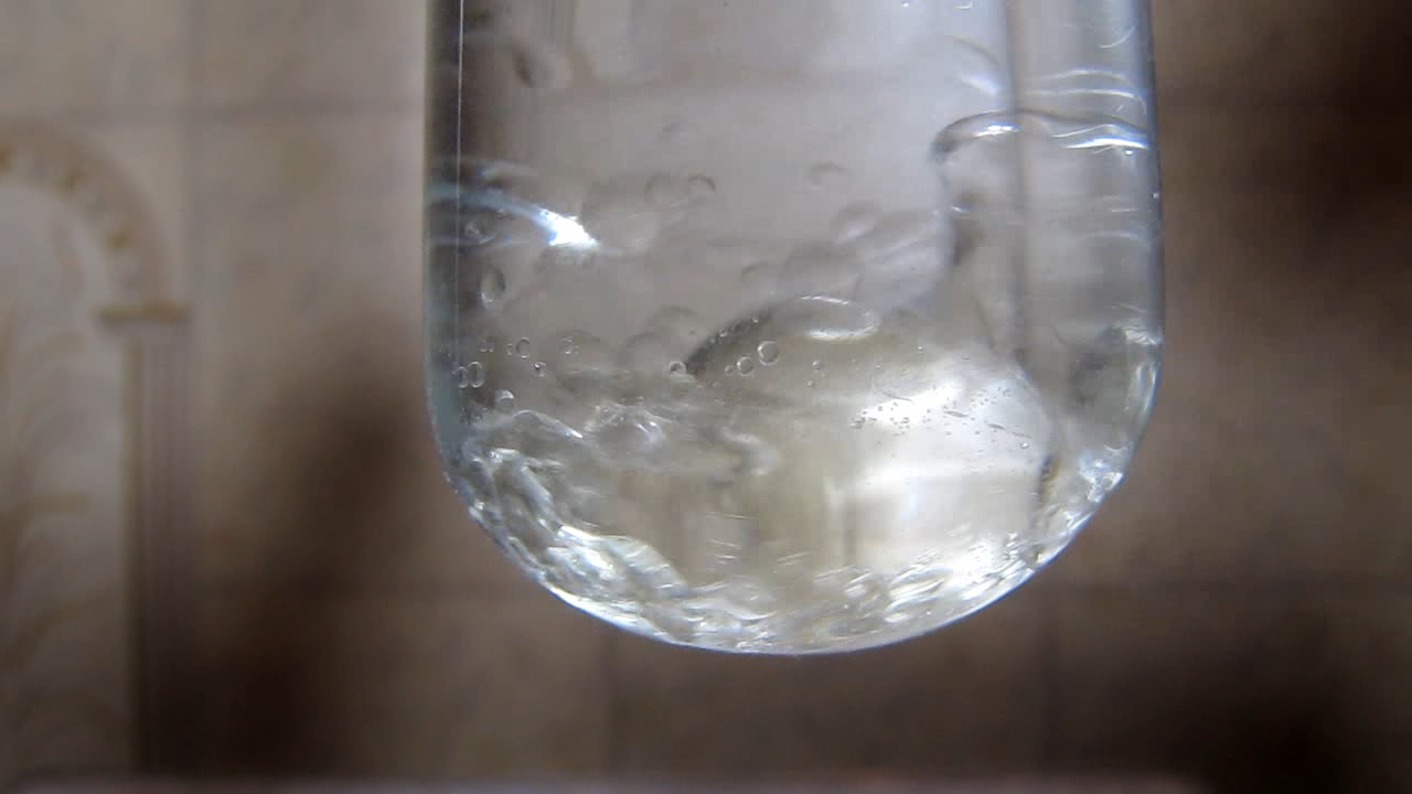 Sunflower oil, ethanol and water (formation of emulsion)