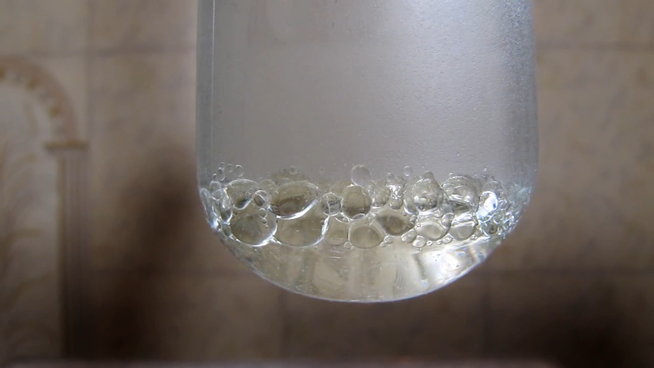 Sunflower oil, ethanol and water (formation of emulsion)