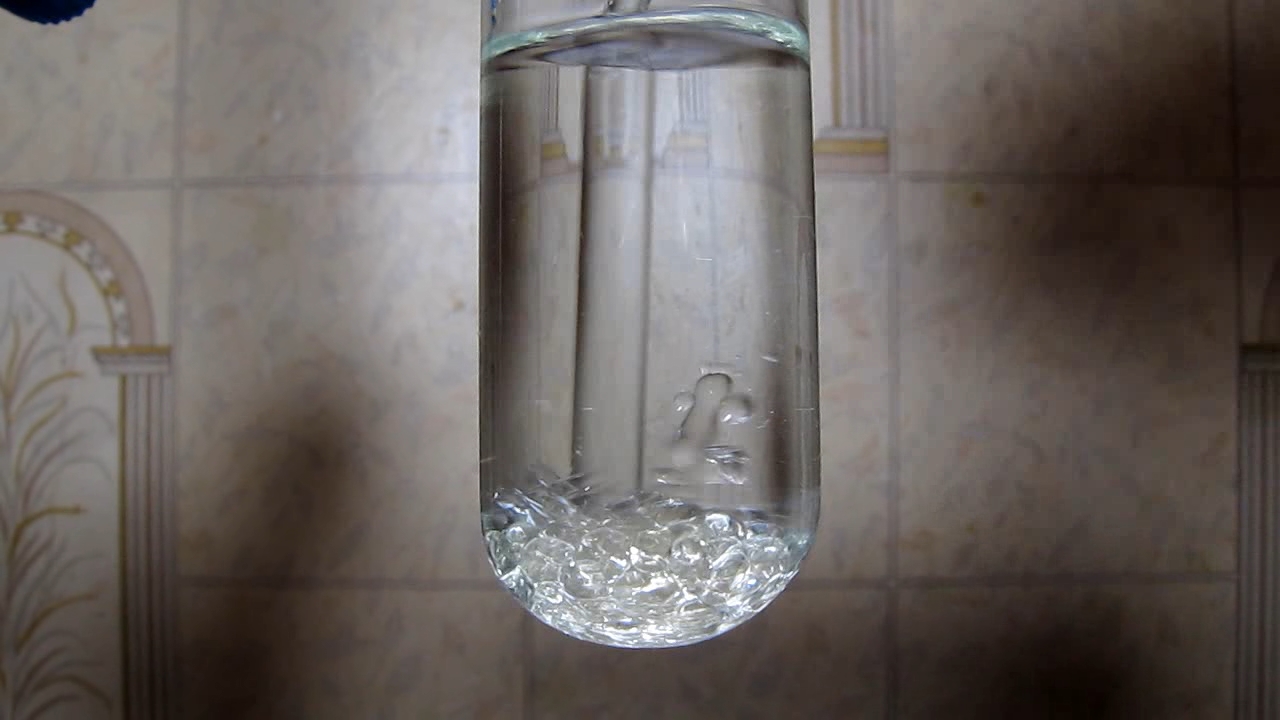 Sunflower oil, ethanol and water (formation of emulsion)