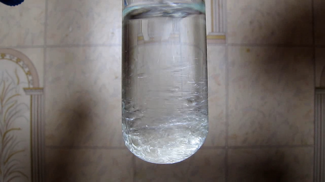 Sunflower oil, ethanol and water (formation of emulsion)