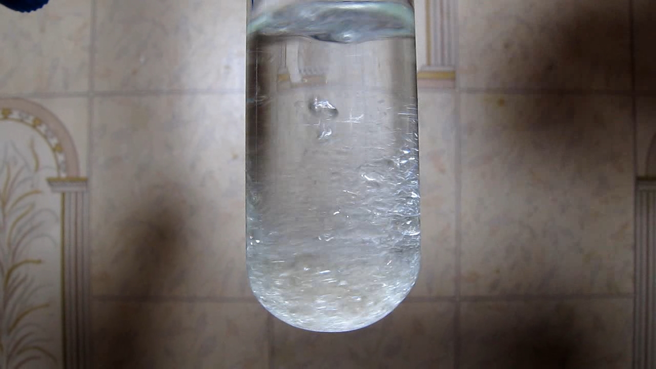 Sunflower oil, ethanol and water (formation of emulsion)