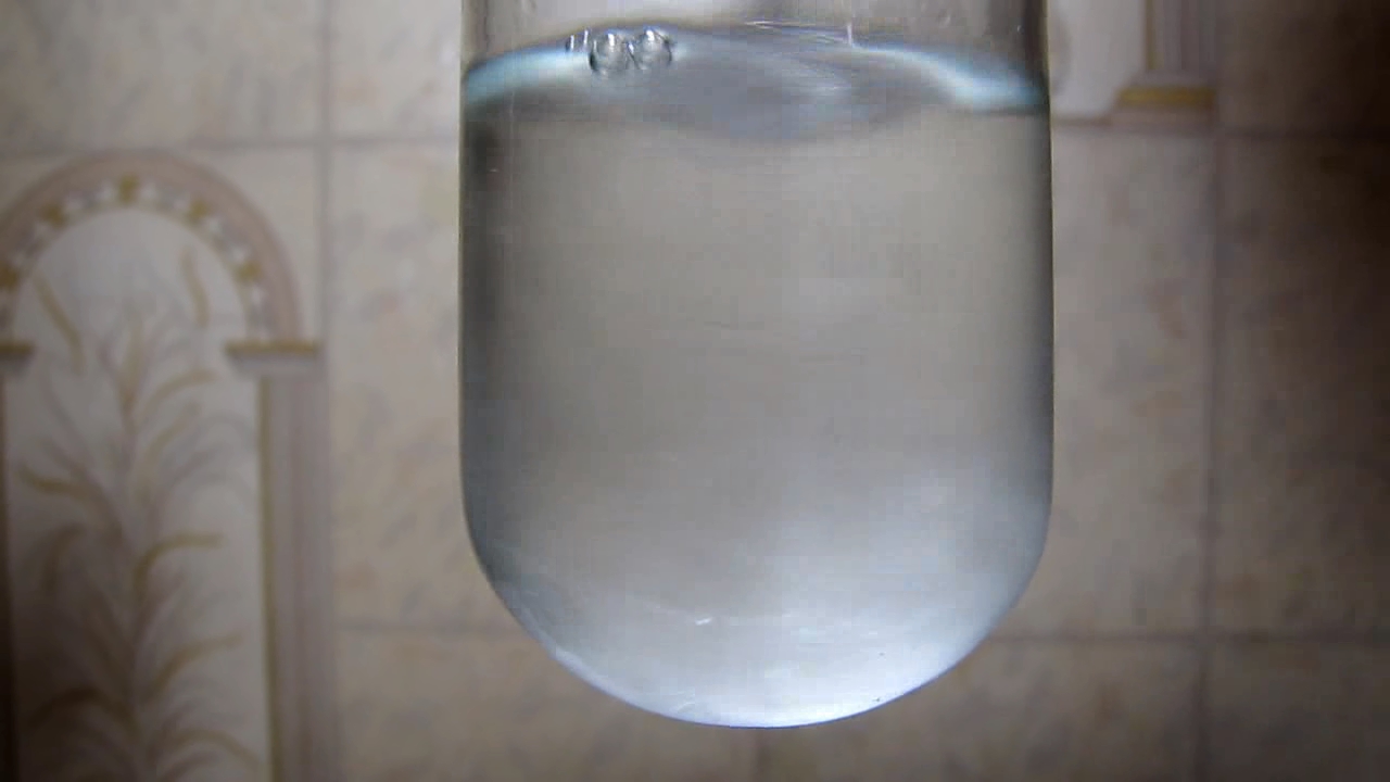 Castor oil, ethanol and water (oil dissolves in ethyl alcohol)