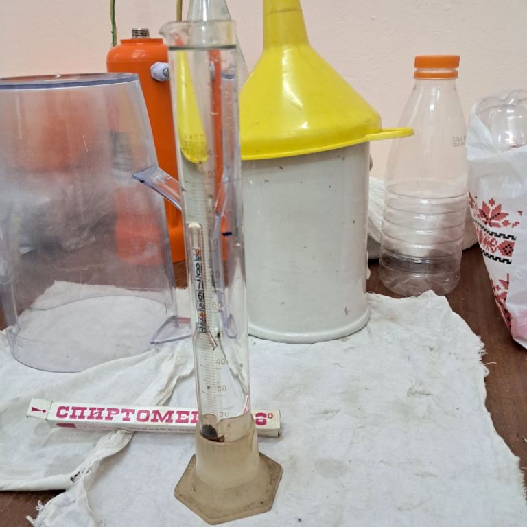 Alcoholometer Sank in Ethanol