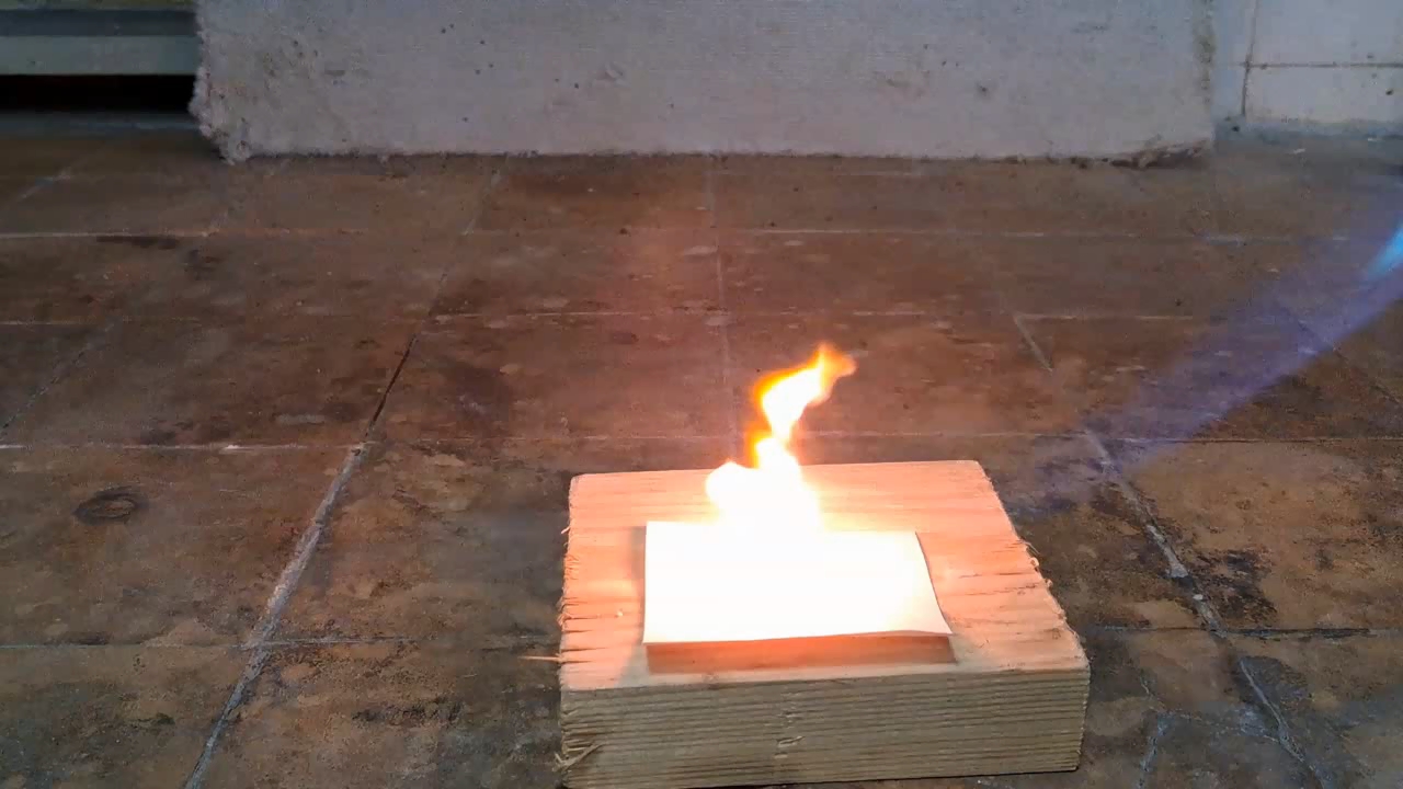 Benzoyl Peroxide and Fire