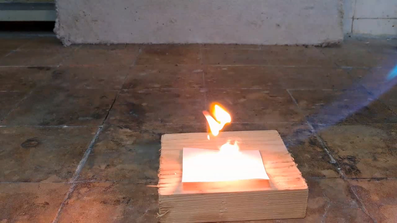 Benzoyl Peroxide and Fire